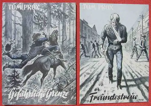 (1045526) Sammlung Tom Prox. Wildwest-Abenteuer. Uta-Verlag, Sinzig (Rhein). Heftreihe ab 1950. Siehe bitte Beschreibung u. Bilder