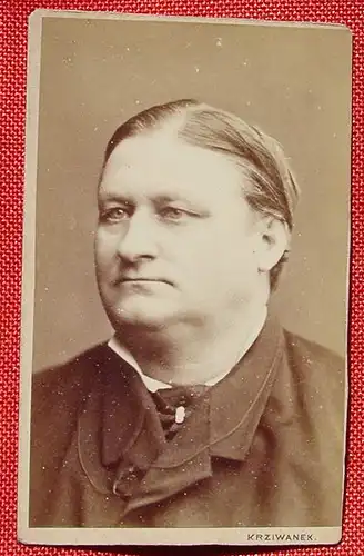 () Bernhardt Baumeister 1827-1917, Burgschauspieler, Wiener Hofburgtheater, altes Orig.-Foto auf Karton, siehe bitte Bilder