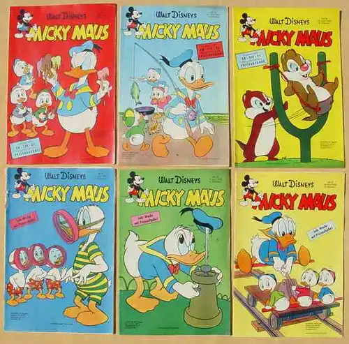 (1043869) Micky Maus-Hefte aus Jahrgang 1959 (34 Originalhefte !) # Walt Disney