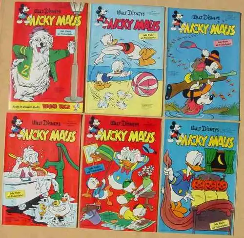 () Micky Maus-Hefte, alle aus Jahrgang 1959 (33 Originalhefte !) werden als kleine 33-Hefte-Sammlung abgegeben : Nr. 1-4, 6, 8, 11, 16-20, 22, 25, 26, 28-30, 32-37, 39, 40, 42, 44, 46, 47, 49, 50, 52. Diese hübsche Sammlung könnte man meines...