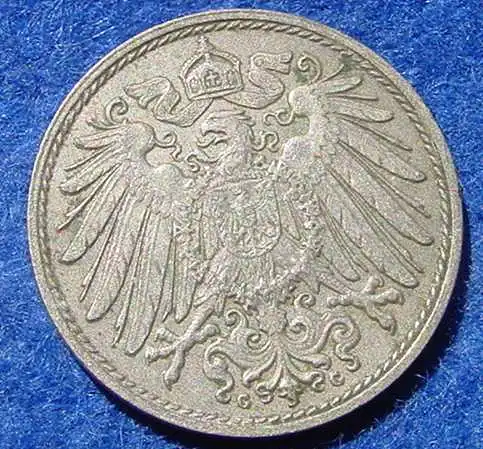 () Deutsches Reich. Kaiserreich. 10 Pfennig 1890-G, Jaeger-Nr. 13