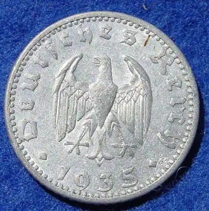 (1043717) Deutsches Reich. Drittes Reich. 50 Reichspfennig 1935-A, Jaeger-Nr. 368