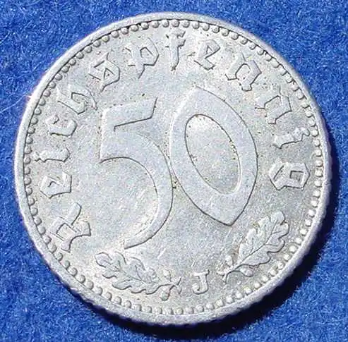 () Deutsches Reich. Drittes Reich. 50 Reichspfennig 1935-J, Jaeger-Nr. 368