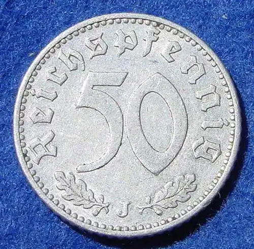 () Deutsches Reich. Drittes Reich. 50 Reichspfennig 1935-J, Jaeger-Nr. 368