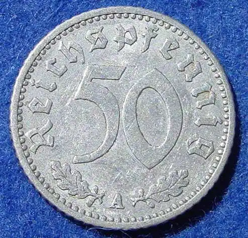 (1043731) Deutsches Reich. Drittes Reich. 50 Reichspfennig 1939-A, Jaeger-Nr. 372