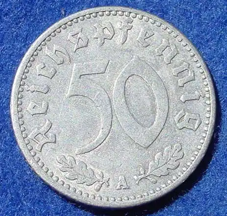(1043734) Deutsches Reich. Drittes Reich. 50 Reichspfennig 1940-A, Jaeger-Nr. 372