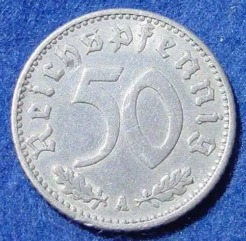 (1043736) Deutsches Reich. Drittes Reich. 50 Reichspfennig 1940-A, Jaeger-Nr. 372