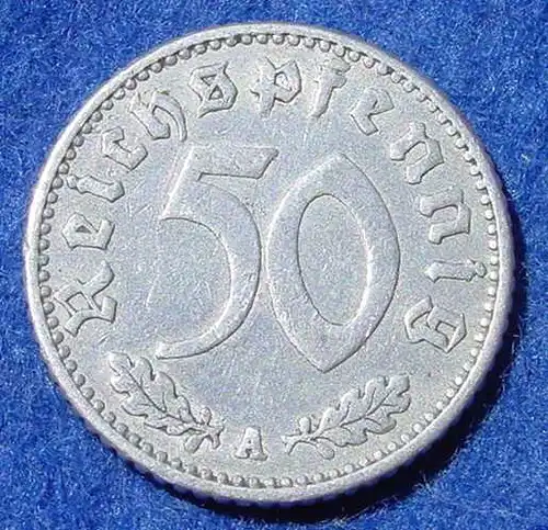 (1043737) Deutsches Reich. Drittes Reich. 50 Reichspfennig 1940-A, Jaeger-Nr. 372