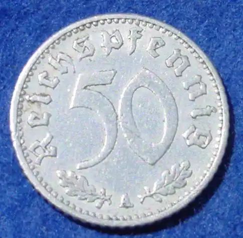 (1043741) Deutsches Reich. Drittes Reich. 50 Reichspfennig 1940-A, Jaeger-Nr. 372