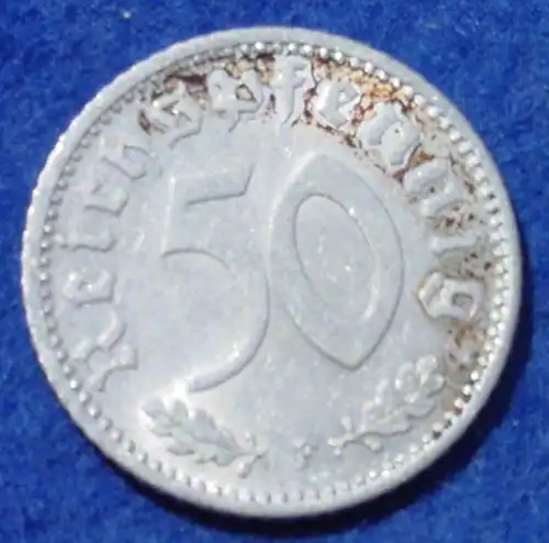 (1043743) Deutsches Reich. Drittes Reich. 50 Reichspfennig 1940-F, Jaeger-Nr. 372
