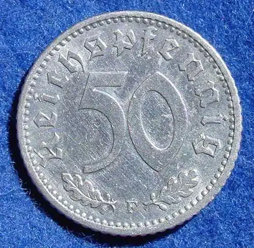 (1043747) Deutsches Reich. Drittes Reich. 50 Reichspfennig 1941-F, Jaeger-Nr. 372