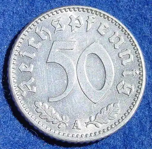 (1043756) Deutsches Reich. Drittes Reich. 50 Reichspfennig 1943-A, Jaeger-Nr. 372