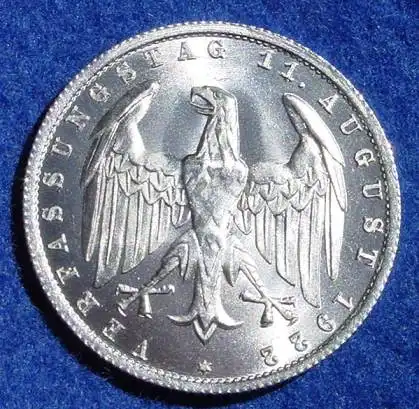 () Deutsches Reich. Drittes Reich. 3 Reichsmark 1922-A, Jaeger-Nr. 303