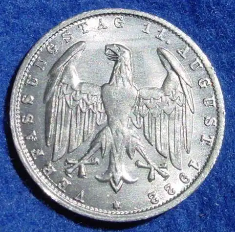 (1043764) Deutsches Reich. Drittes Reich. 3 Reichsmark 1922-E, Jaeger-Nr. 303