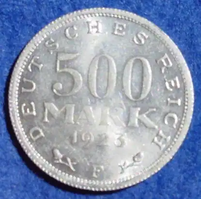 (1043794) Deutsches Reich. Drittes Reich. 500 Reichsmark 1923-F, Jaeger-Nr. 305
