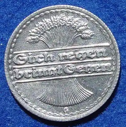 () Deutsches Reich. 50 Pfennig 1920-G. Weimarer Republik. J.301. Super Zustand, oder ?