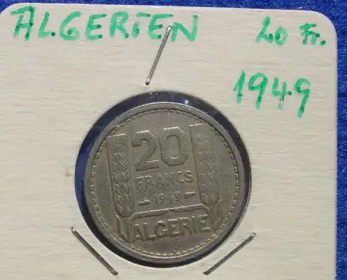 () Algerien / Algerie 20 Francs 1949