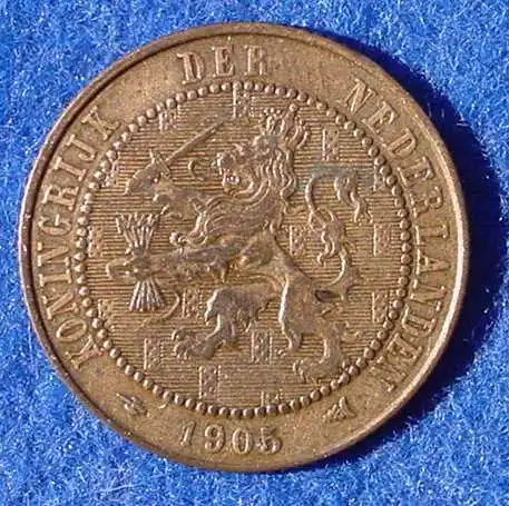 (1039724) Muenze Niederlande. 2,5 Cents. 1905