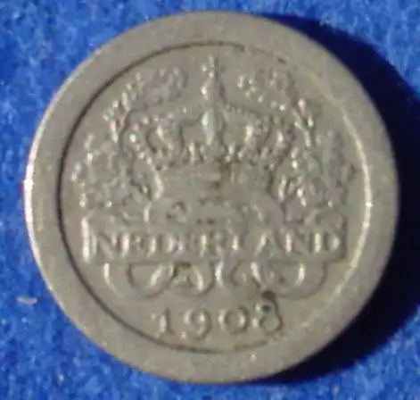 () Muenze Niederlande. 5 Cents 1908