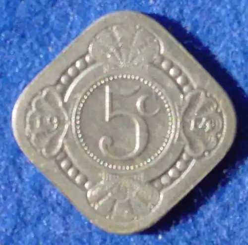 (1039729) Muenze Niederlande. 5 Cents 1914