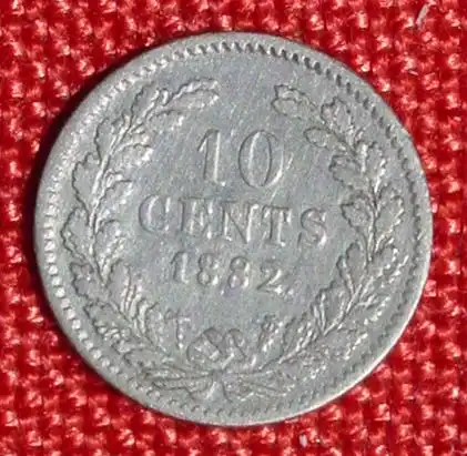 (1039736) Muenze Niederlande. 10 Cents 1882