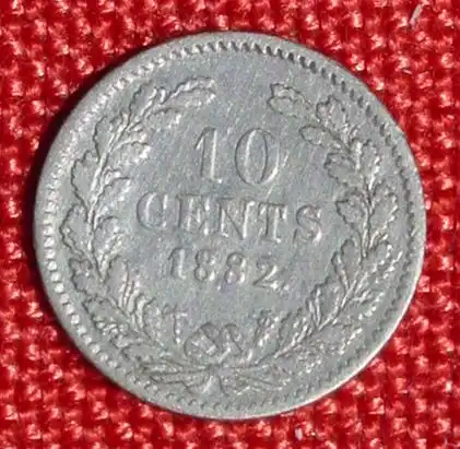 () Muenze Niederlande. 10 Cents 1882