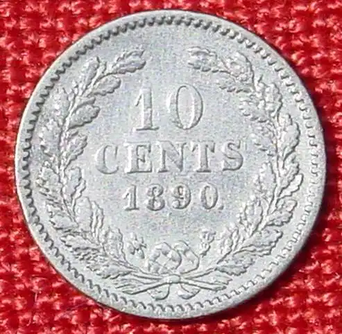 (1039737) Muenze Niederlande. 10 Cents 1890