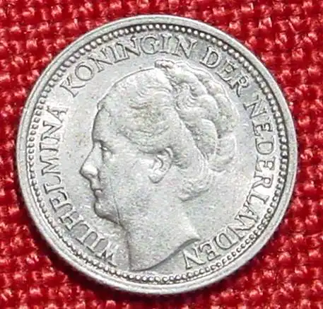 (1039754) Muenze Niederlande. 10 Cents 1937. Gute Erhaltung