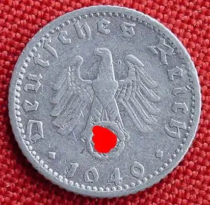 () Deutsches Reich. 50 Pfennig 1940 D. Jaeger 372