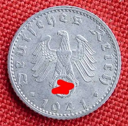 () Deutsches Reich. 50 Pfennig 1941 G. Jaeger 372