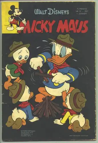 Micky Maus 1957 Heft Nr. 12 / Original