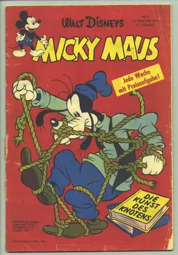 Micky Maus 1958 Heft Nr. 6 / Original