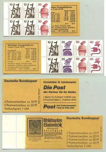 2 versch. MH BUND 1972 (1030447)