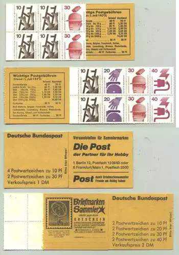 2 versch. MH BUND 1972 ()