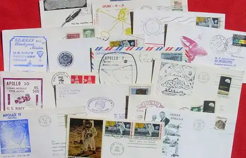 84 x Raumfahrt-Briefe 1960-1970er Jahre (1030458)
