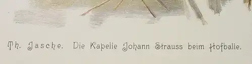 Kunstblatt "Kapelle Joh. Strauss" um 1902 (1031112