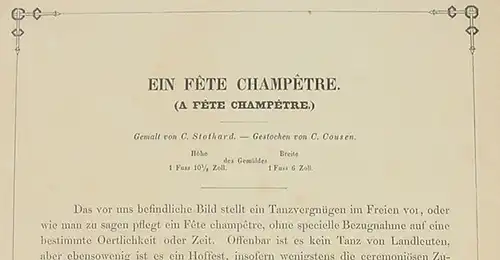Stahlstich um 1880 "A Fete Champetre" (1031085)