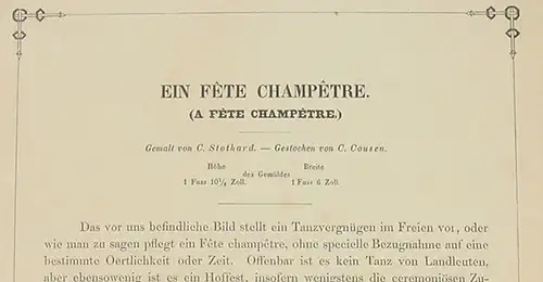 Stahlstich um 1880 "A Fete Champetre" ()