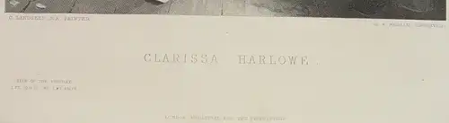 Stahlstich um 1880 "Clarissa Harlowe" ()