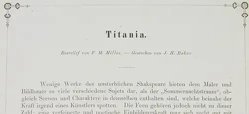 Stahlstich um 1880 "TITANIA" ()