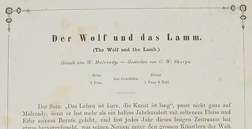 Stich um 1880 "The Wolf And The Lamb" (1031076)