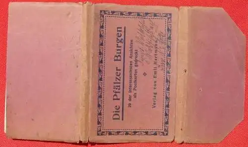 ! Neu : Versandkosten ab Euro 2,00 () 'Die Pfälzer Burgen'. 20 der interess. Ansichten als Postkarten gedruckt. Leporello mit Mängeln, zum Teil Nagellöcher in den Karten. Eventuell sind verschiedene Karten als Einzelkarten noch brauchbar....