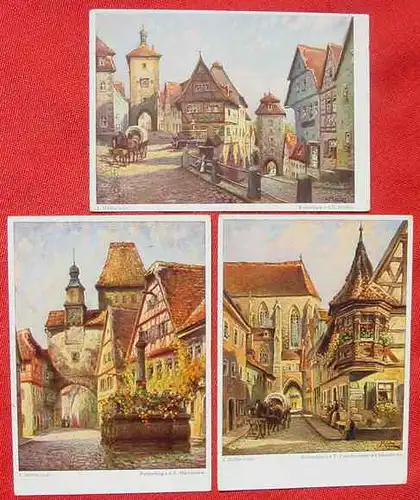 91541 Kunst-AK 5 x Rothenburg (1033073)