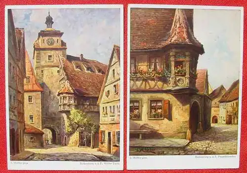 91541 Kunst-AK 5 x Rothenburg (1033073)