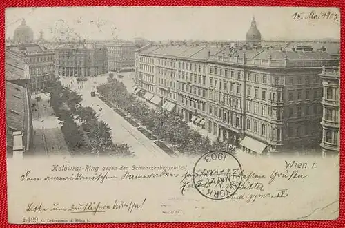 AK WIEN nach USA 1903 ()