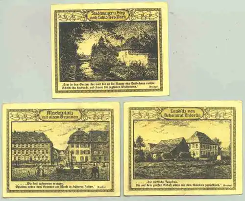 79312 Emmendingen 3 x Notgeld 50 Pf. 1921 ()