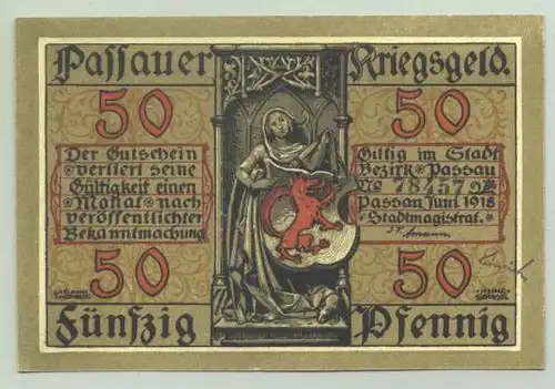 94032 Passau. Notgeld 50 Pfennig 1918 ()