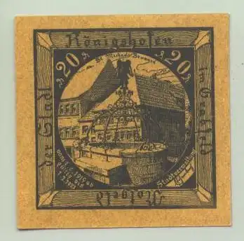 97631 Koenigshofen. Notgeld 20 Pf. 1919-21 ()