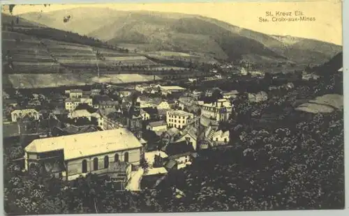 St.Kreuz. Frankreich, AK 1914 () Ansichtskarte. Ste. Croix-aux-Mines. 1. Weltkrieg 1914