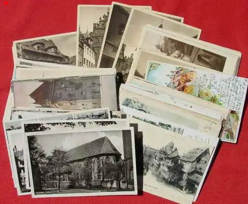 Neu : Versandkosten ab Euro 5,00 () Hübsche, alte Partie von 100 alten Ansichtskarten mit Motiven aus und um 'Nürnberg' ab 1897 bis vor 1945. Weitere AKs aus Bayern / Franken bitte anfragen. 